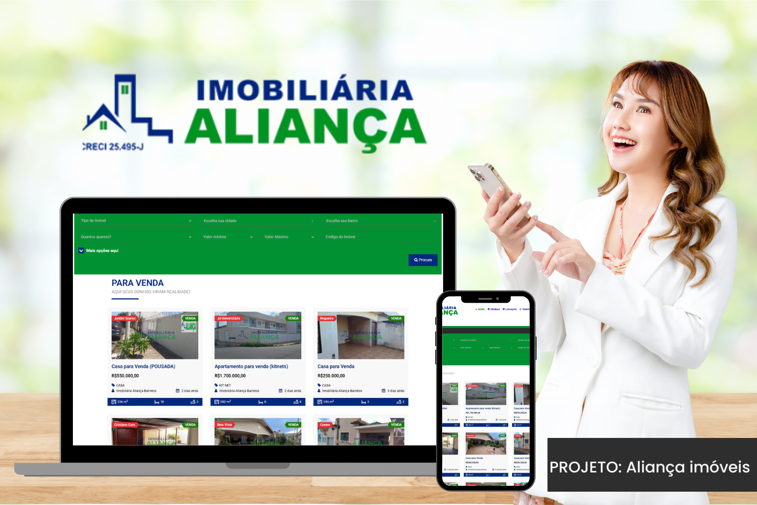Imagem de 💼 Projeto: Site Aliança Imóveis Barretos