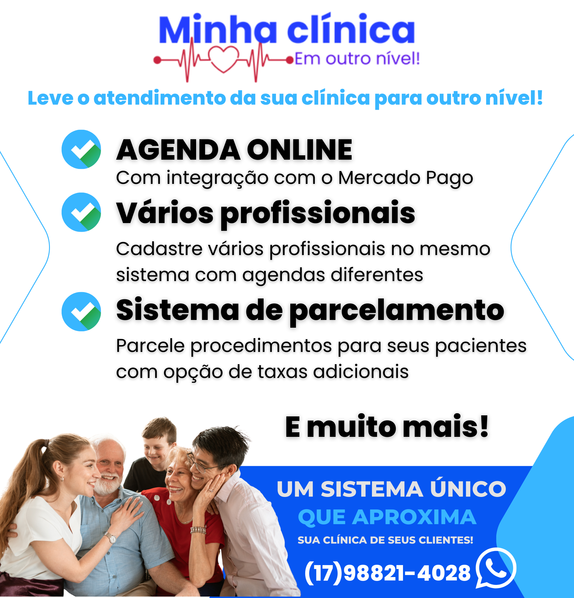 Sistema para clínicas de vários tipos de profissionais